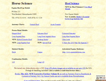 Tablet Screenshot of horsescience.com